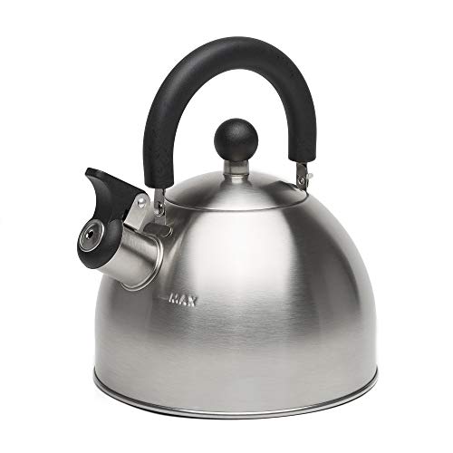 Stainless Steel Whistling Tea Kettle for Stovetop, 1.5-Quart Fast Boil
