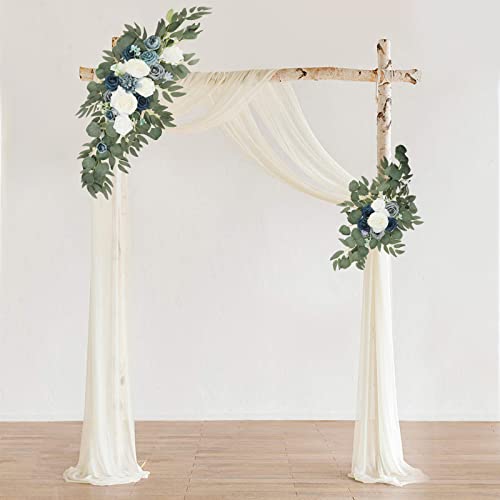 Artificial Wedding Arch Flower Swag Set - Silk Peony Eucalyptus Garland