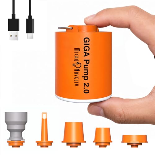 Portable Mini Air Pump with Lantern for Inflatables - Rechargeable