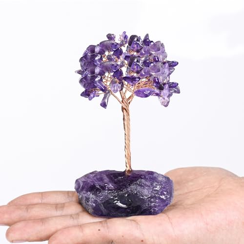 Amethyst Crystal Tree of Life - Natural Healing Gemstone Decor