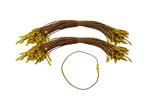 200 Pack Gold Christmas Ornament String Hangers with Snap Fasteners - Nomad Brand