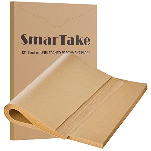 Pre-Cut Parchment Paper Sheets 12x16 - Non-Stick Baking Paper, 200 Pack