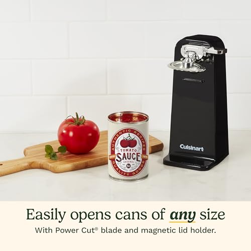 Automatic Electric Can Opener with Magnetic Lid Holder & Nonslip Base