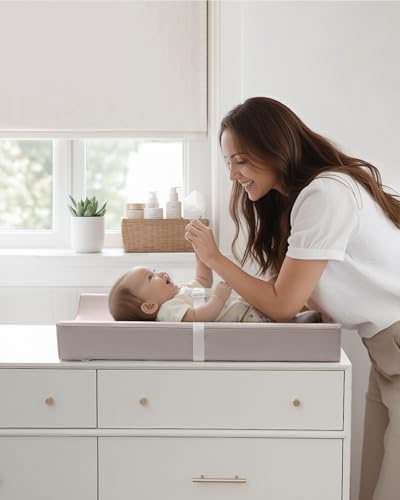 Blissful Diary Vegan Leather Waterproof Baby Changing Pad - Taupe