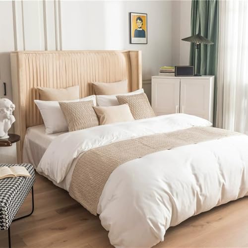 Soft Velvet Bed Runner with Tassels - Reversible Crinkle Bed Scarf