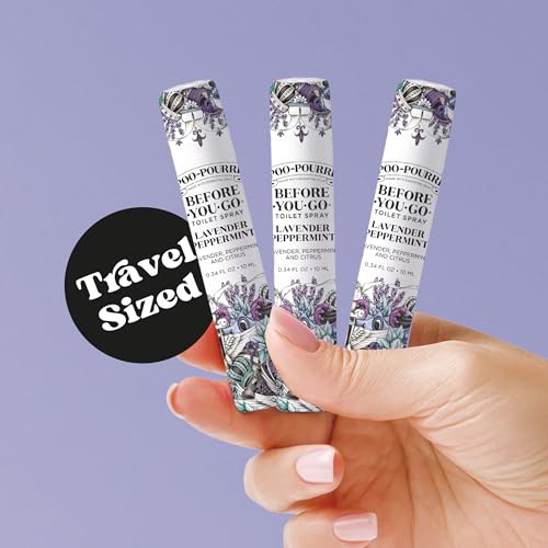 Toilet Odor Eliminator Spray, Travel Size Bathroom Deodorizer 5-Pack