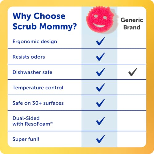 Scrub Mommy Dual-Sided Non-Scratch Cleaning Sponges 3 Pack