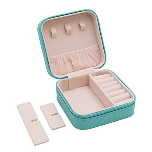Portable Mini Jewelry Organizer Case for Travel - Blue