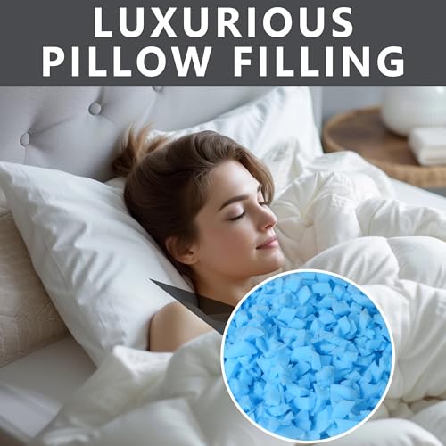 10 Lbs Cooling Gel Memory Foam Stuffing for Bean Bag Chairs and Pillows