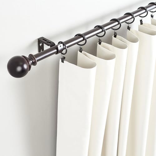 Heavy Duty Stainless Steel Curtain Rings with Clips - 1.5 Inch, 44 Pack