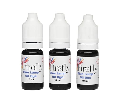 Lamp Oil Dye 3-Pack - Blue Tiki Torch Fuel, 30ml Total