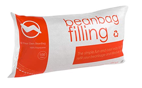 100-Liter Polystyrene Bean Bag Refill - Lightweight Beans for Crafts & Furniture