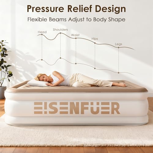 Queen Air Mattress with Built-in Pump - 18" Raised Inflatable Air Bed