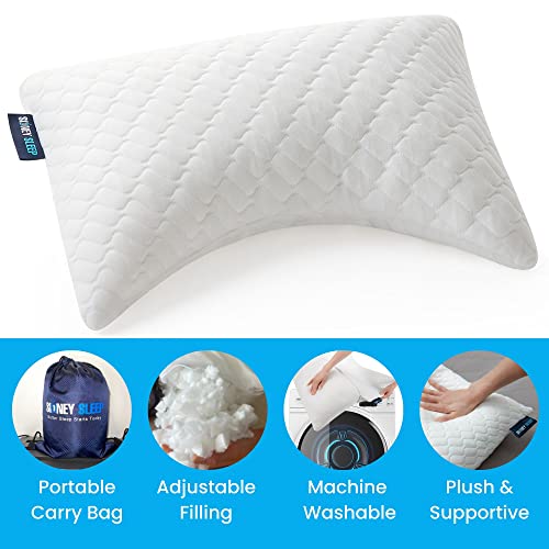 Mini Travel Neck Pillows Set of 2 - Adjustable Lumbar Support