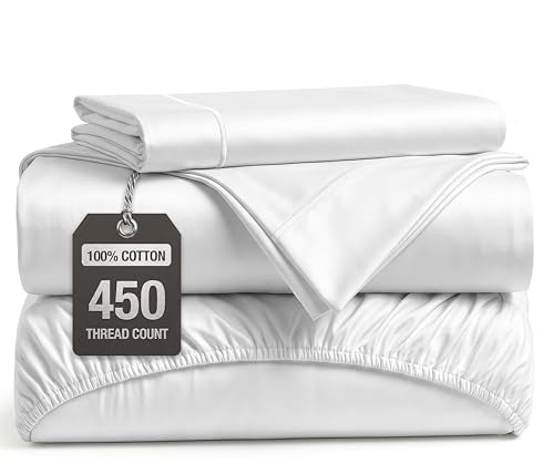 LANE LINEN 450TC 100% Long-Staple Cotton Twin XL Sheet Set - 15" Deep Pocket