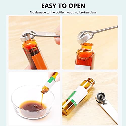 Soeenaper 2 Pack Mini Bottle Openers for Vials & Beverages Stainless Steel