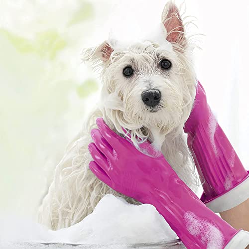 PLAYTEX HandSaver Rubber Gloves, Premium Protection for Kitchen and Household Cleaning (Medium, 6 Pack)