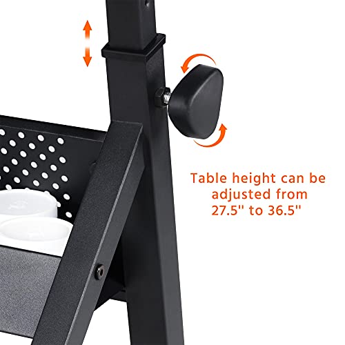 Adjustable Drafting Table and Stool Set with Tilt-Top and Storage Drawers