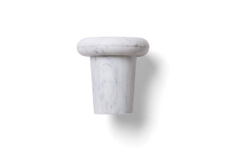 Outset B320 Silicone Wine Bottle Stoppers, White Marble, Small