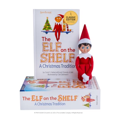 The Elf on the Shelf Boy Scout Elf with Blue Eyes - Christmas Tradition Set