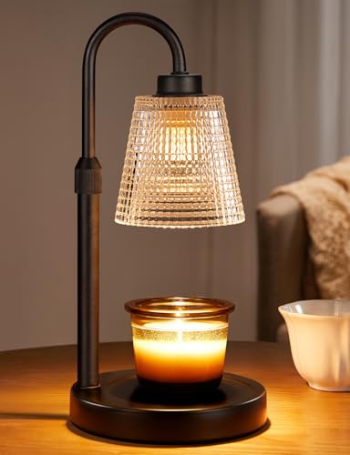 Innqoo Dimmable Candle Warmer Lamp with Timer & Height Adjustable Stand