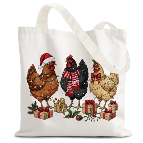 LZYRF Christmas Chicken Reusable Holiday Gift Bags Party Favors