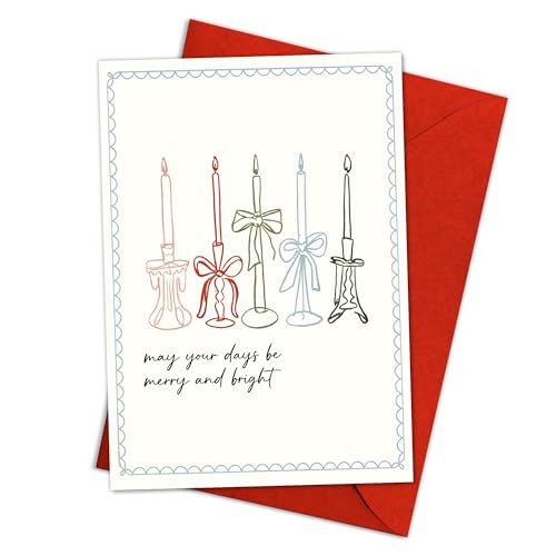 Funny Christmas Card for Boyfriend or Girlfriend - Naughty Holiday Greeting, Romantic Xmas Humor, Blank Inside with Envelope