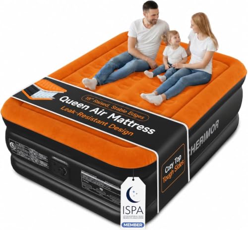 Queen Air Mattress with Built-in Pump - 18" Raised Inflatable Guest Bed