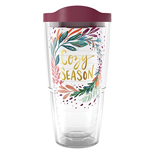Tervis EttaVee Cozy Christmas Wreath 24oz Insulated Travel Tumbler - Made in USA