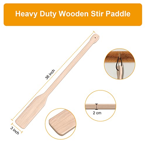36-Inch Large Wooden Mixing Stirring Paddle for Big Pots and Boils