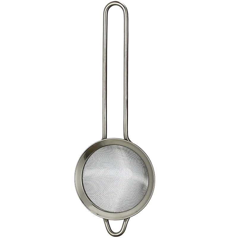 Cocktail Geek Stainless Steel Fine Mesh Cocktail Strainer Set of 2 with Long Handles