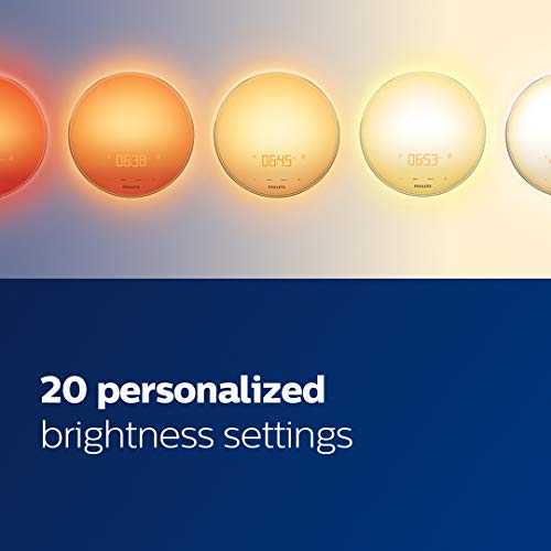 Smart Sunrise Alarm Clock & Wake-Up Light with Natural Sounds & FM Radio
