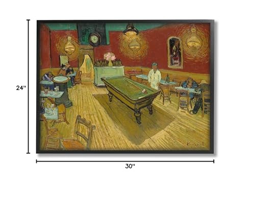 Stupell Industries The Night Café Van Gogh Scene Painting Giclee Framed Wall Art, Design by one1000paintings