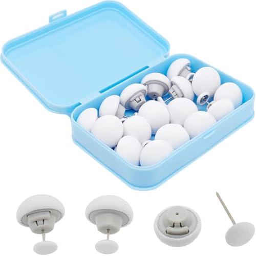 20-Pack Duvet Cover Clips with Storage Box - Safe Locking Quilt Fasteners