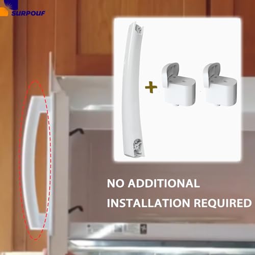 Microwave Door Handle with Support Bracket Replacement Part