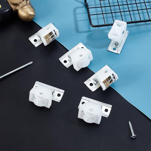 Roman Shade Cord Lock Mechanism Hardware Kit, 4-Set Swivel Pulley System