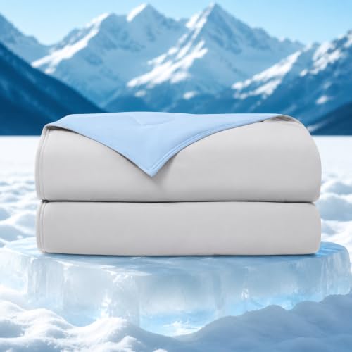 Cooling Comforter King Size - Lightweight & Reversible Blanket for Hot Sleepers