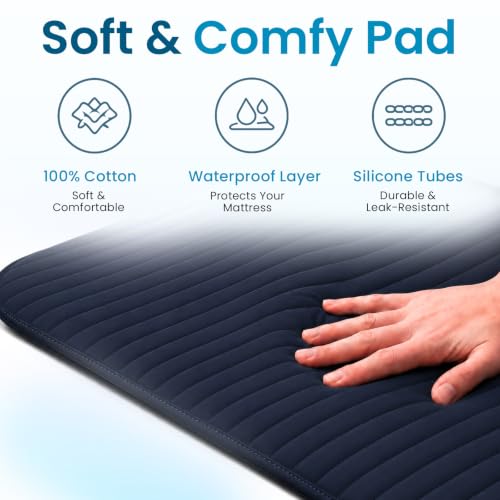 Cooling Mattress Pad for Hot Sleepers - 100% Cotton Bed Cooler