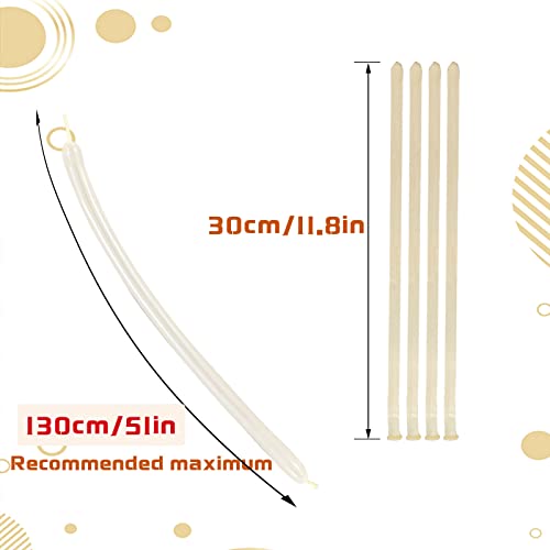 Clear Long Twisting Latex Balloons for Animal Modeling & Party Arches 100 Pack