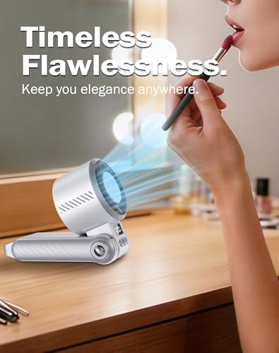 Portable Handheld Fan with Semiconductor Ice Cooling and 4000mAh Battery