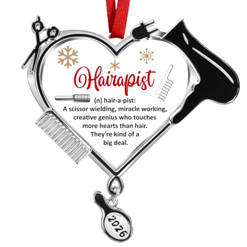 Sophena Silver Large Hairdresser Christmas Ornament 2026 – Hair Stylist Scissors & Tools Keepsake