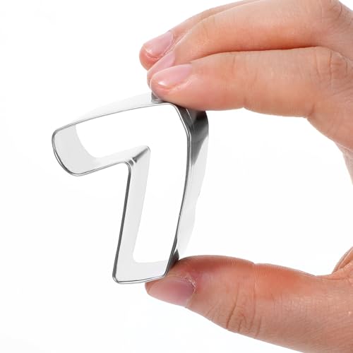 9 Pack 2-Inch Number Cookie Cutters Stainless Steel Baking Set