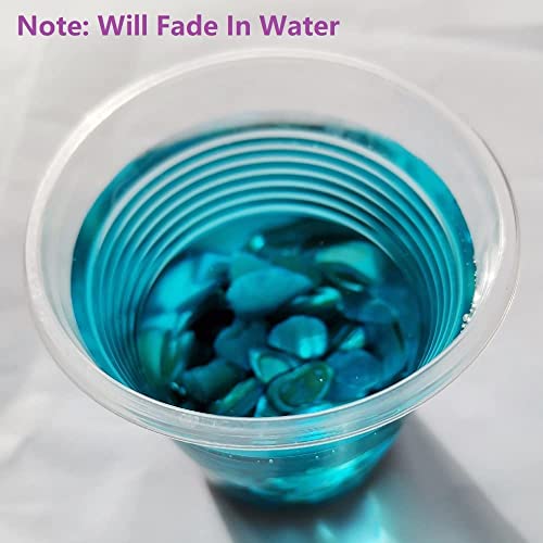 Natural Crushed Shell Chips for Crafts & Vase Fillers - Light Blue (1 lb)
