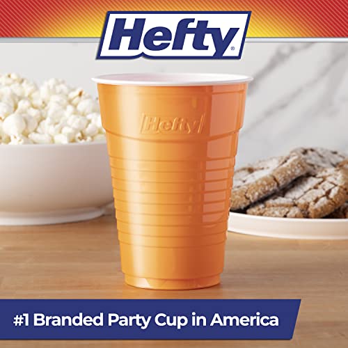 Hefty Party On Disposable Plastic Cups 16 Oz 100 Count Assorted