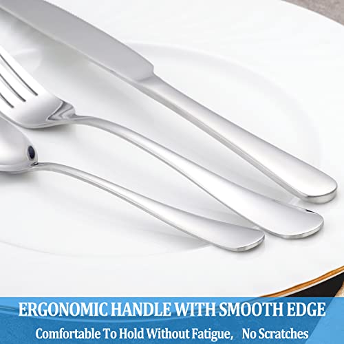 Stainless Steel Teaspoon Set, 16-Piece 6.7" Mirror Finish Spoons