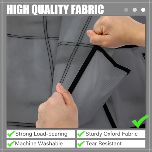 40-Pocket Over-the-Door Shoe Organizer, Breathable Mesh Hanging Shoe Rack