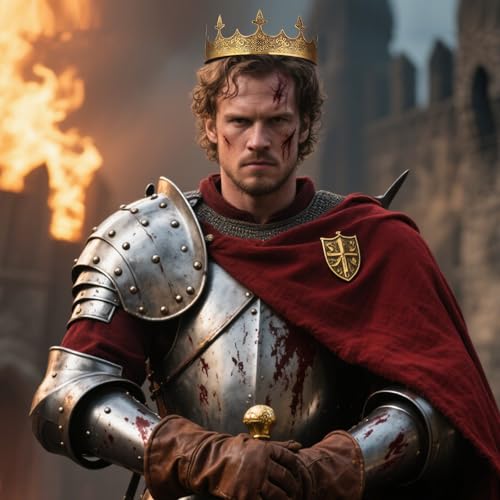 Metal King Crown for Men Royal Prince Tiara for Birthday Prom Costume