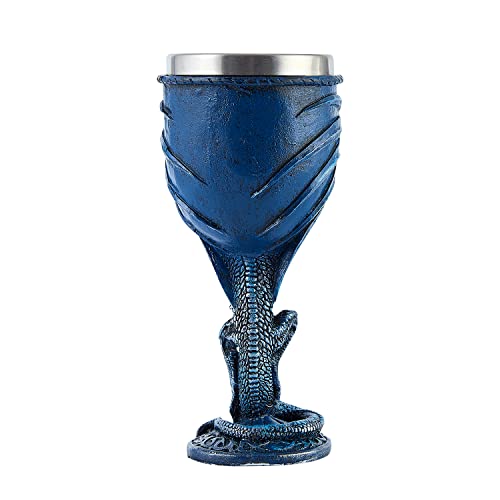 Blue Dragon Goblet - 7 oz Stainless Steel & Resin Wine Chalice
