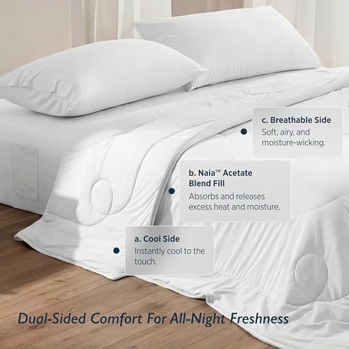 Cooling Comforter Blanket - Breathable Lightweight Summer Bedding, King Size