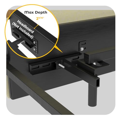 Universal Adjustable Headboard Brackets for Metal Bed Frame, 2 Pack